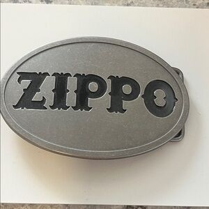 Zippo Gray Oval Belt Buckle